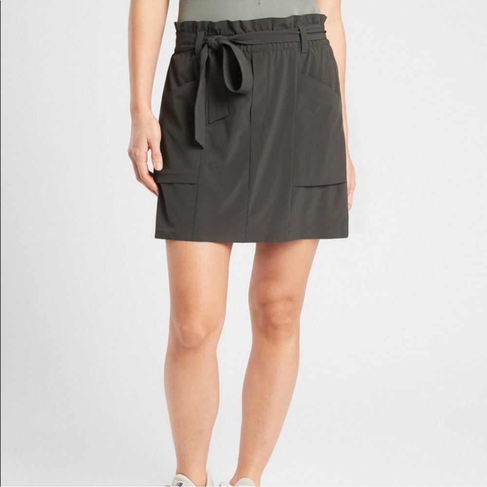 ATHLETA Skyline Skort Skirt Arbor Green Gray {3C51}